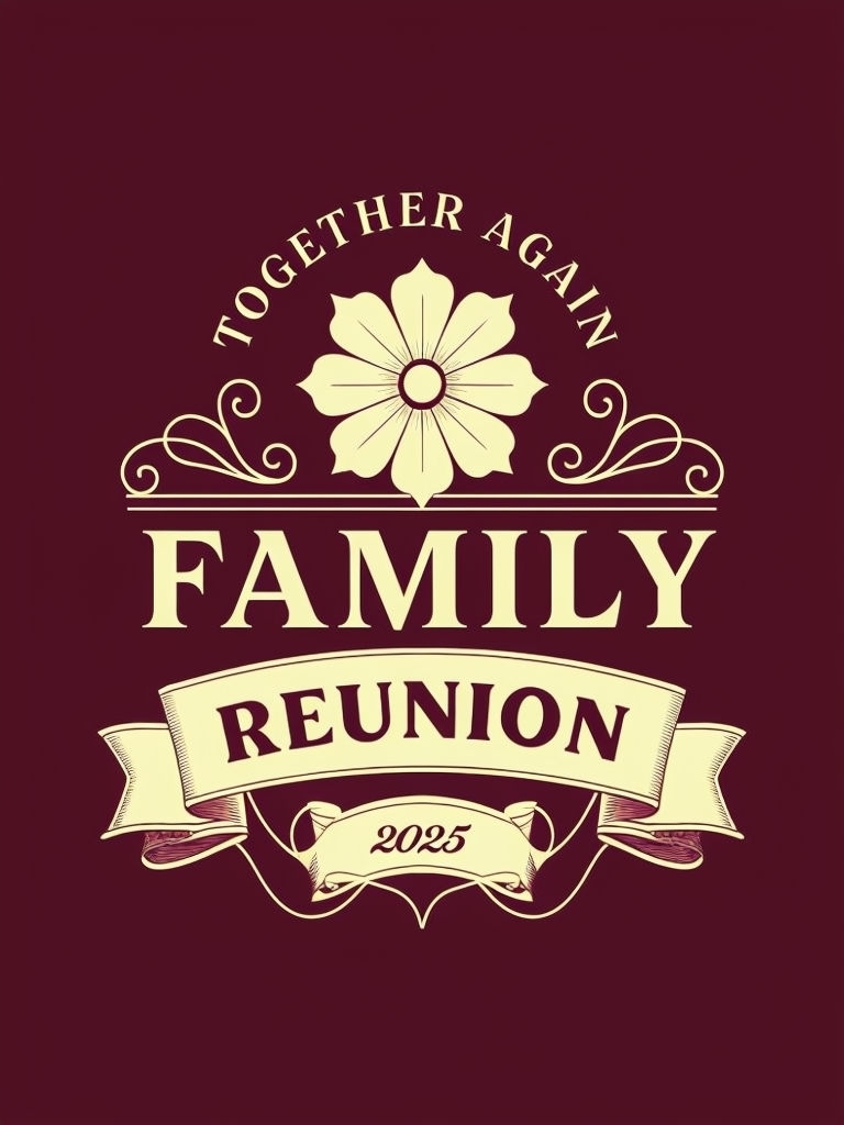 Elegant Together Again Family Reunion T-Shirt Design