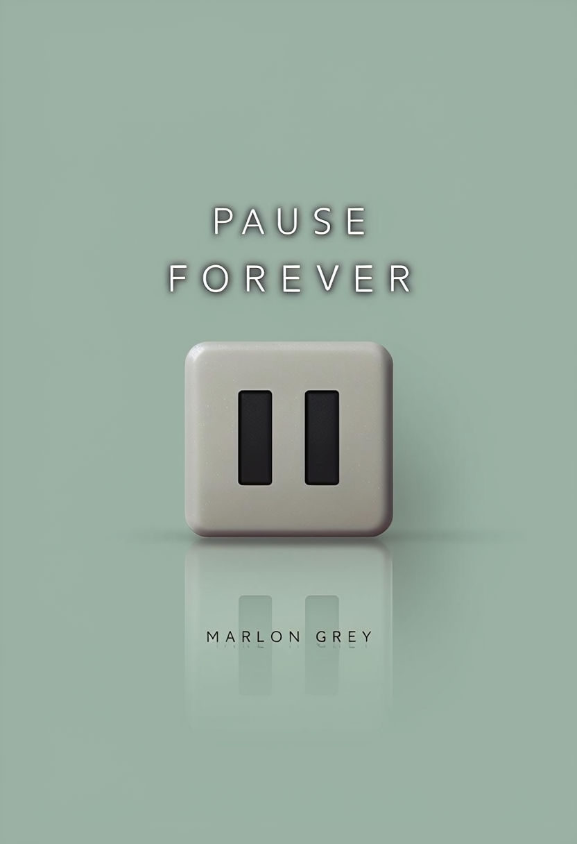 Classic PlayStation Pause Button Design for PAUSE FOREVER EBook Cover