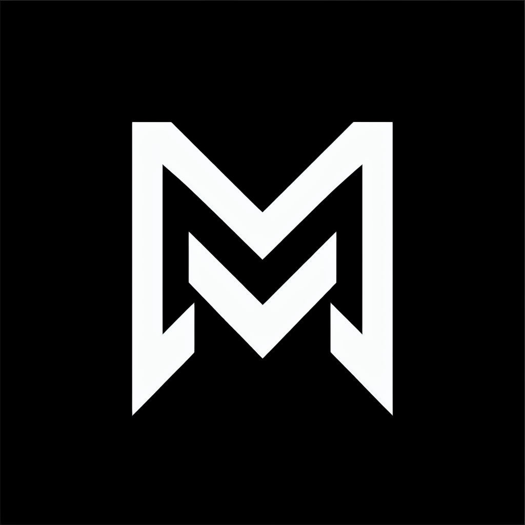 Modern Minimalist Interlocking 'M' Logo Design Monogram