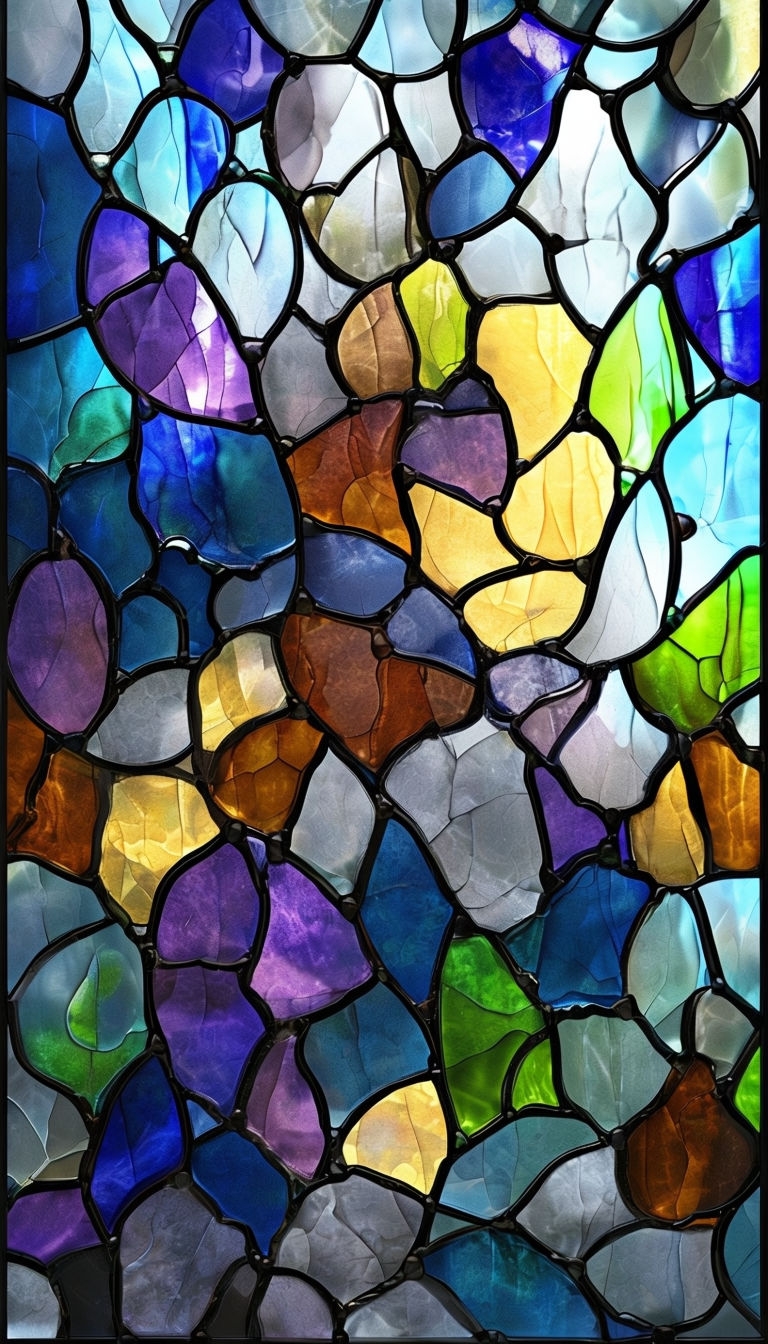 Vibrant Stained Glass Mosaic Artwork Phone Case Cover