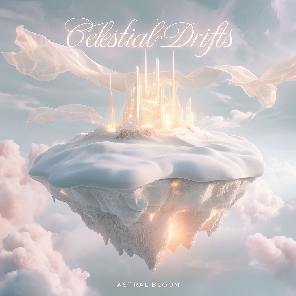 Surreal Celestial Drifts Island Artwork by Astral Bloom Spotify Album Cover