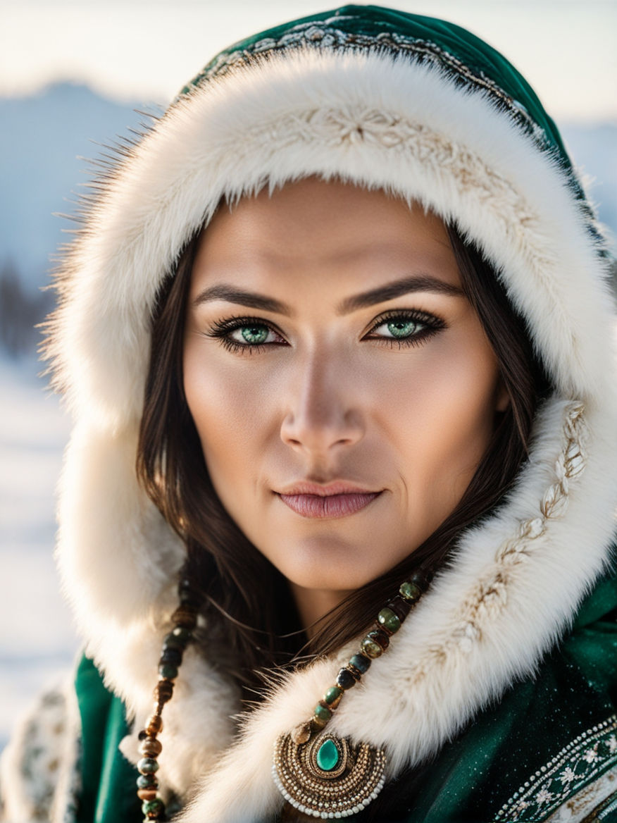 Beautiful Inuit woman