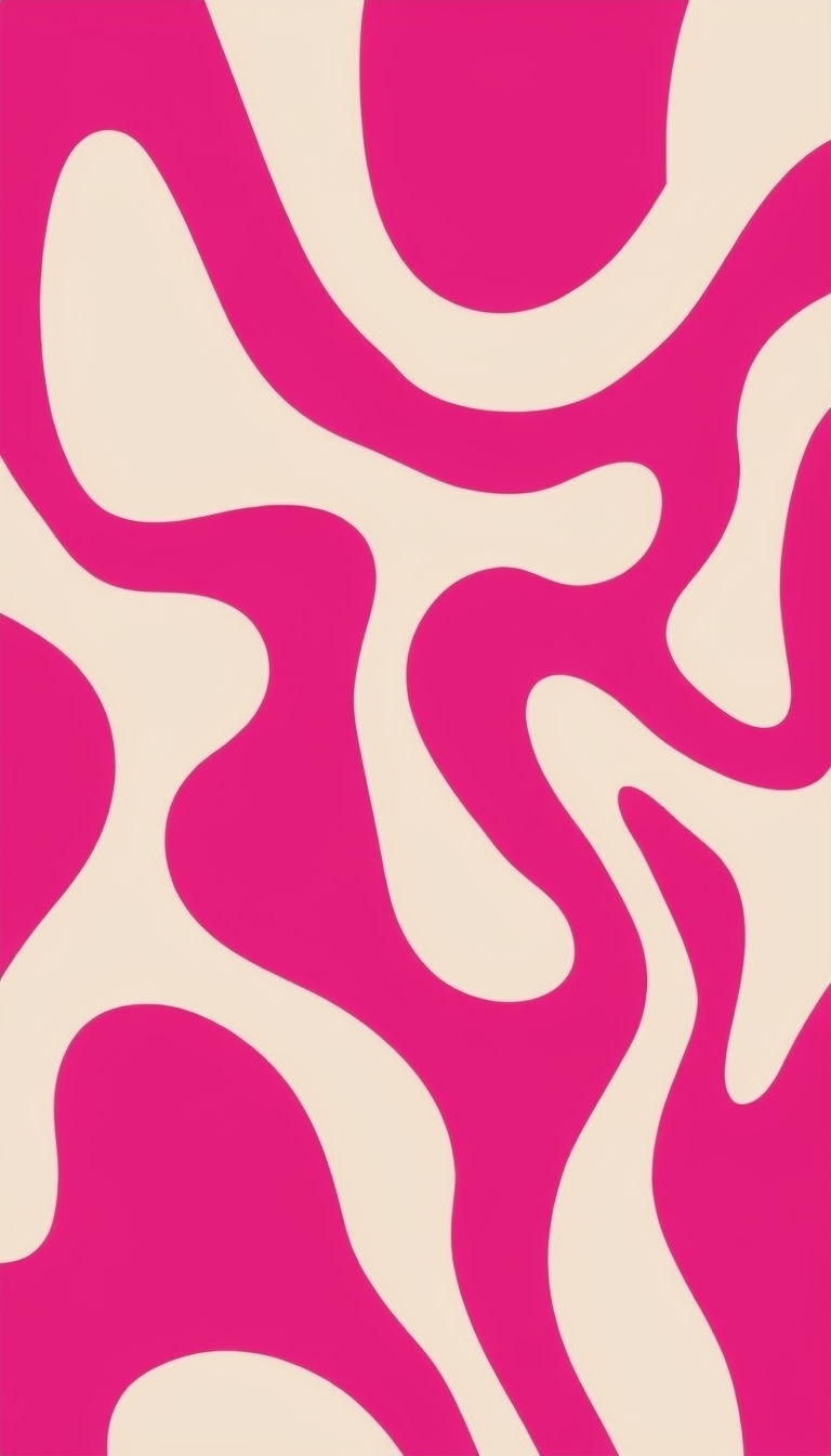 Vibrant Abstract Organic Shapes in Magenta and Pink Phone Case Cover