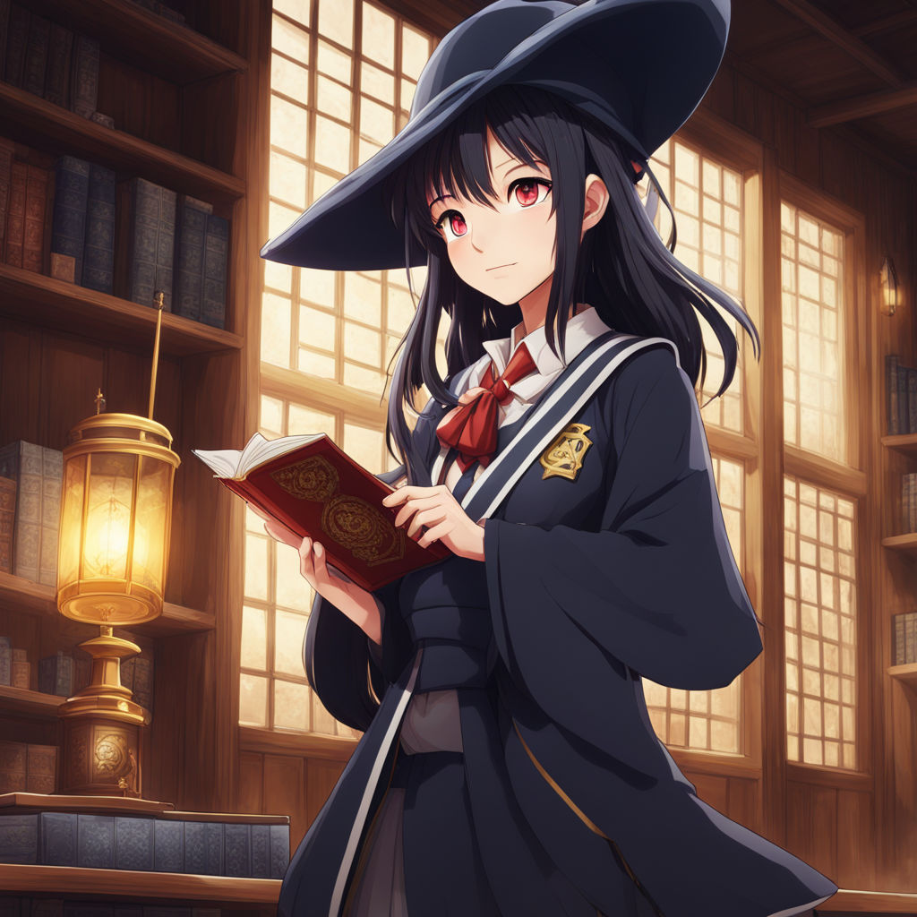 cute dark haired witch