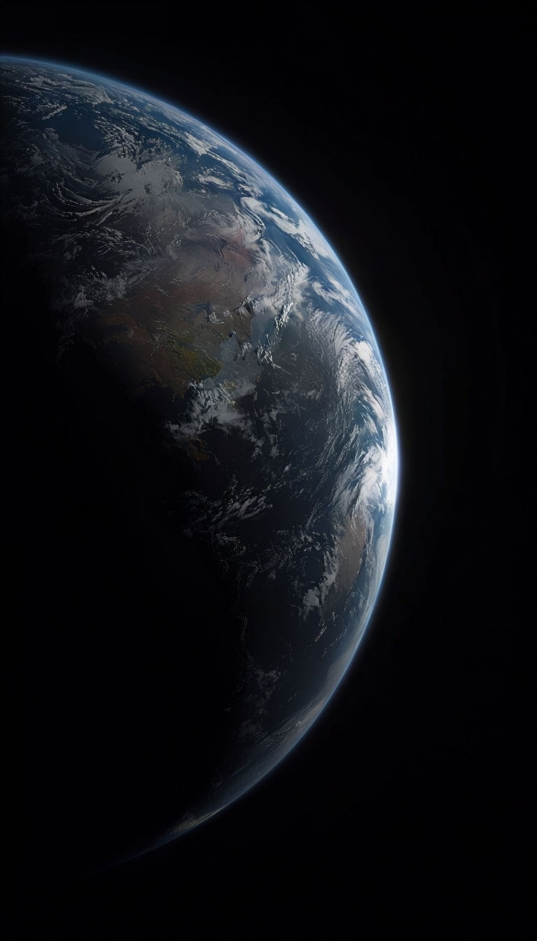 Stunning Earth from Space High-Resolution Mobile Wallpaper