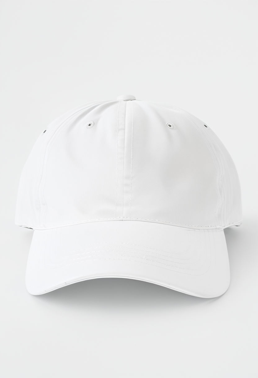 Classic White Baseball Cap Studio Mockup