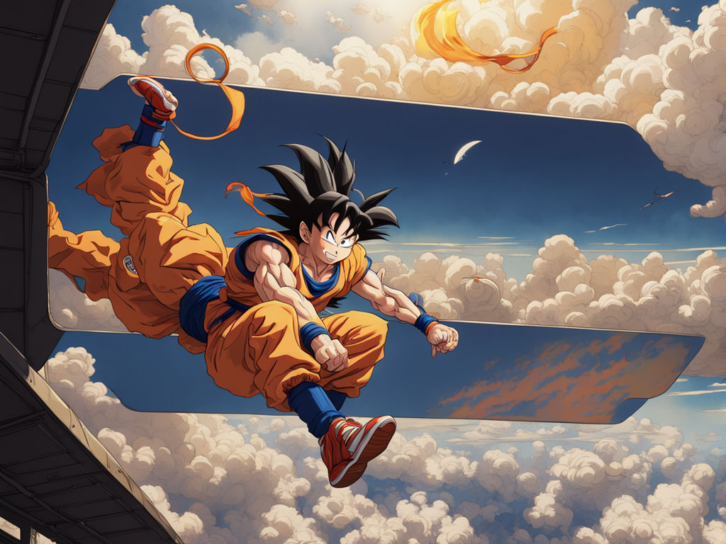 Goku's iconic orange attire envelops the character by marco ho - Playground