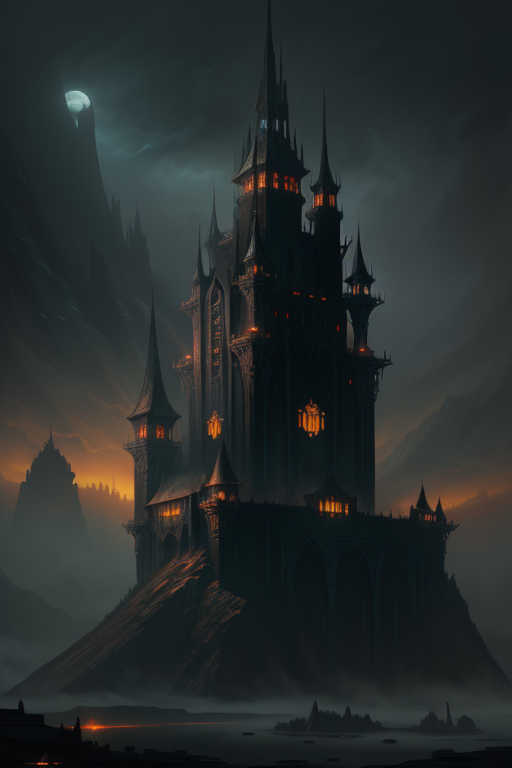 Ancient dark castle by dragos florea - Playground