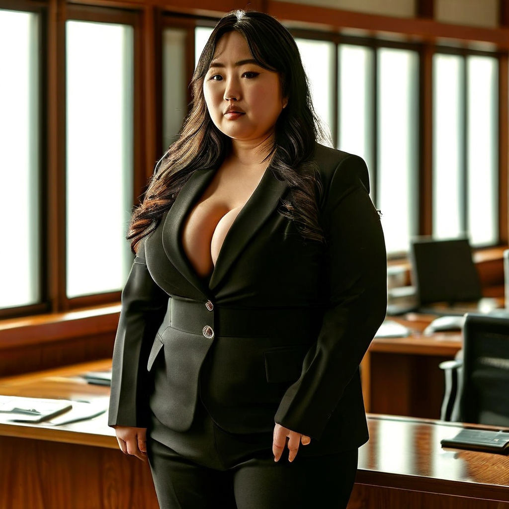 Busty business.