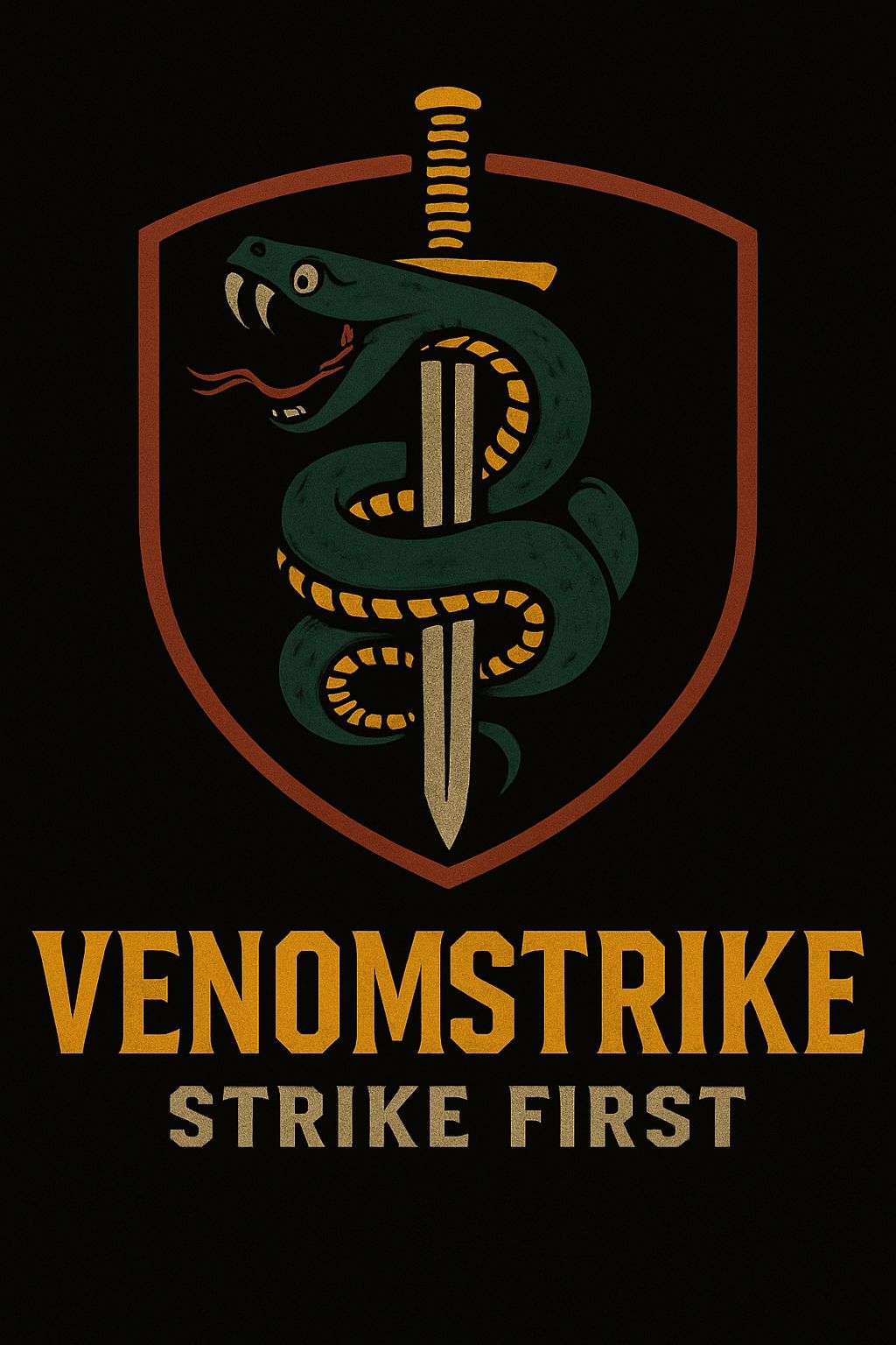 Fierce Venomstrike Snake Emblem T-Shirt