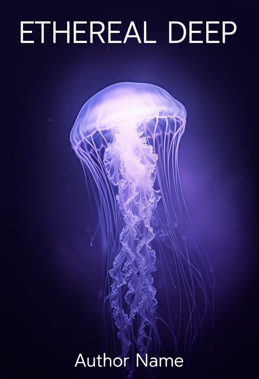 Ethereal Deep Bioluminescent Jellyfish Fantasy EBook Cover