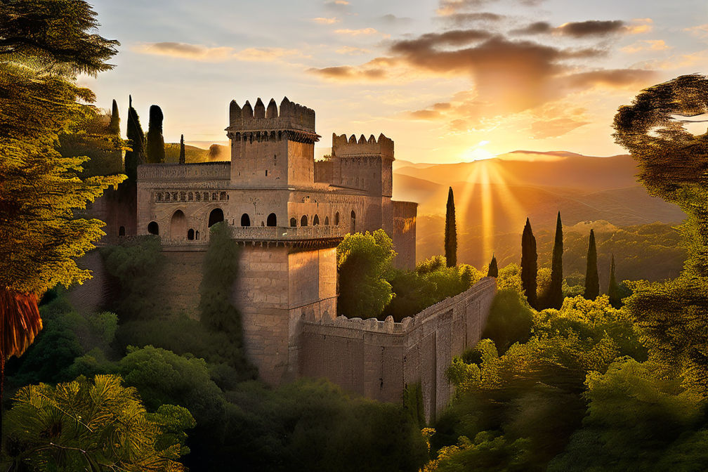 A magnificent fortress inspired by the architectural grandeu... by ...