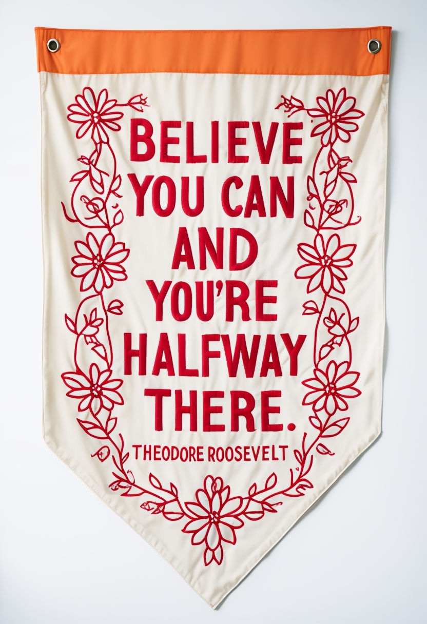 Inspirational Believe You Can Motivational Banner Poster