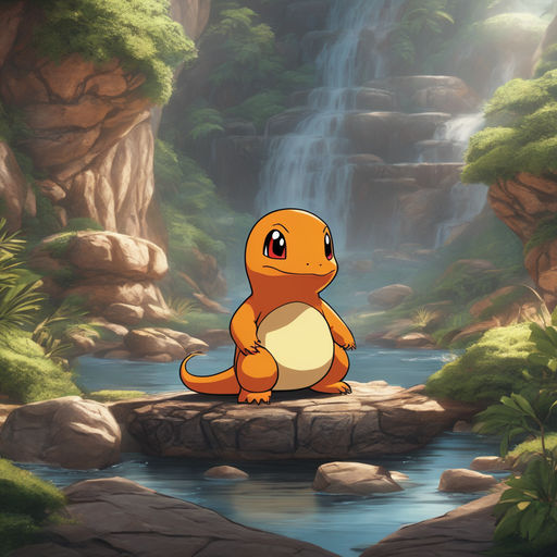 Charmander serious meditation in middle of big ilava by Cricket Maniac ...