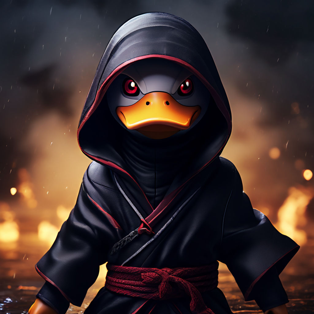 Ninja duck as itachi uchiha from naruto animated by Casa Grande ...