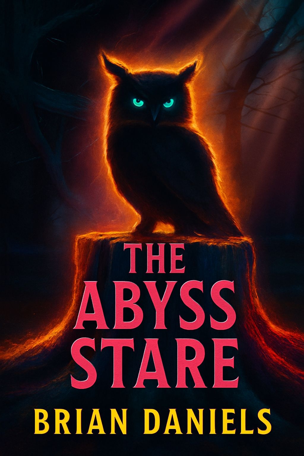 The Abyss Stare Enigmatic Owl Book Cover Design EBook Cover