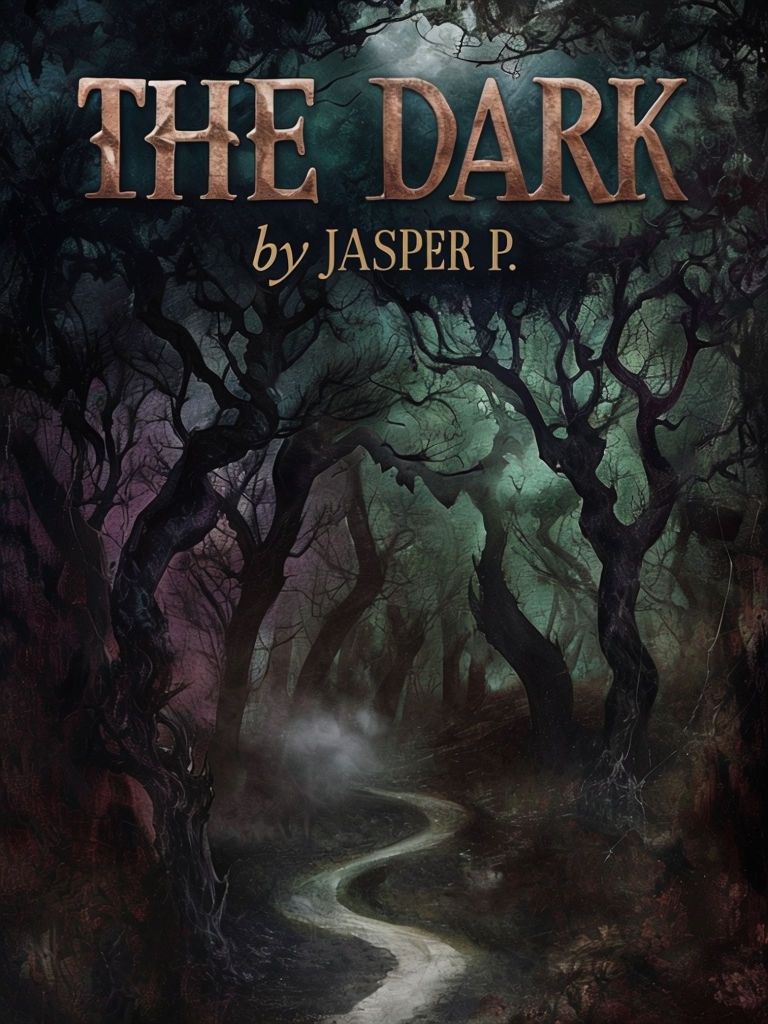 Haunting Dark Forest Book Cover with Winding Path and Misty Atmosphere EBook Cover