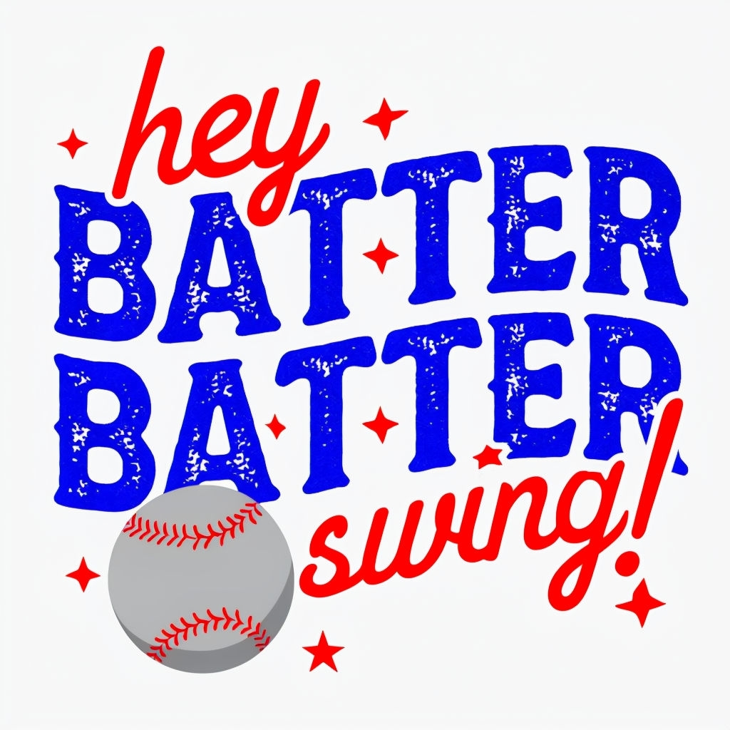 Motivational Baseball Hey Batter Batter Swing T-Shirt