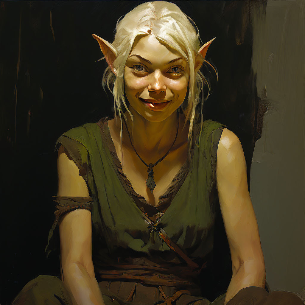 Pale symbaroum elf that looks like a combination of millie a... by ...