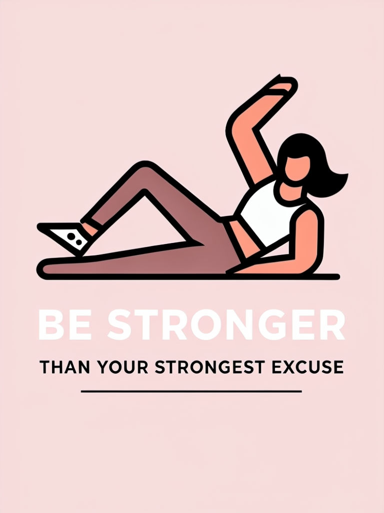 Empowering Be Stronger Than Your Strongest Excuse Fitness Art Poster