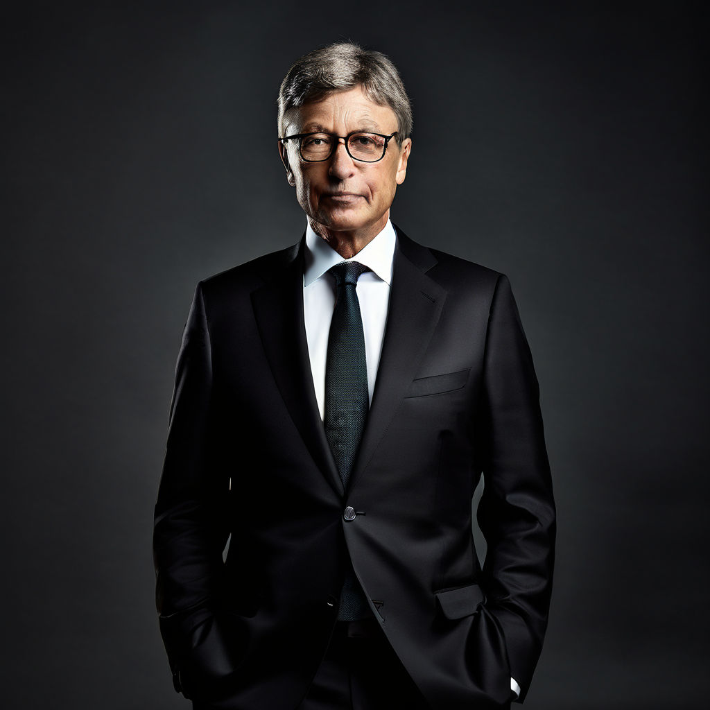 Bill gates standing with confidence by Sonu Shaw - Playground