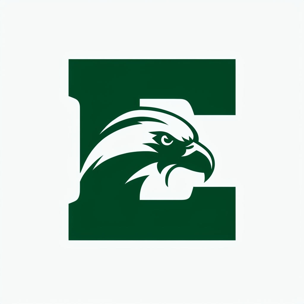 Bold Forest Green Eagle Monogram Design for Branding Monogram