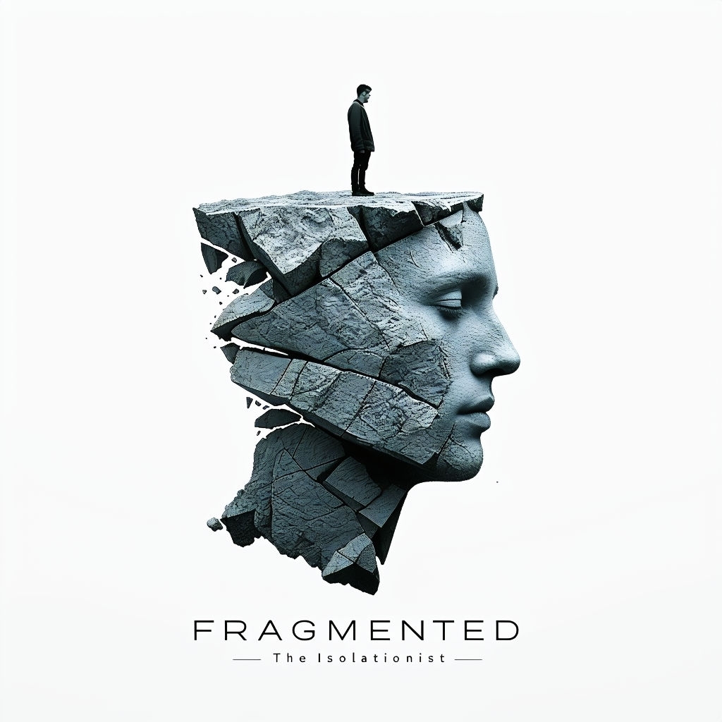 Fragmented Minimalist Surreal Island Artwork Spotify Album Cover