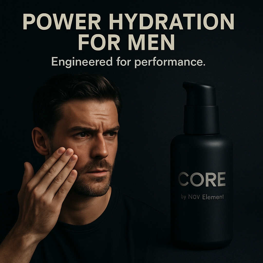 Professional Hydration Product Advertisement for Men