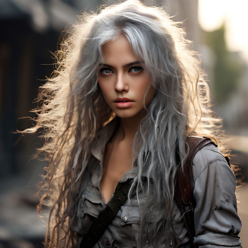 wild silver hair