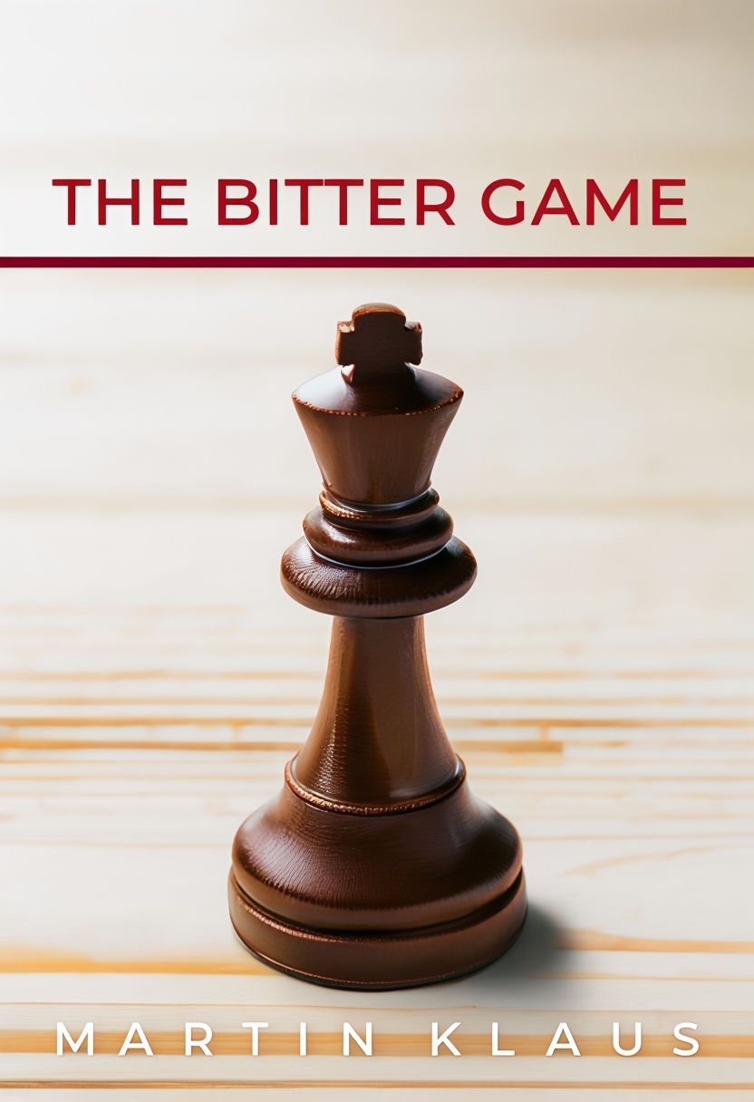 Dark Chocolate Chess Piece EBook Cover for The Bitter Game