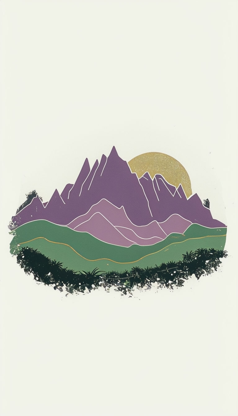 Minimalist Mount Wilhelm Landscape Art for Phone Case Cover