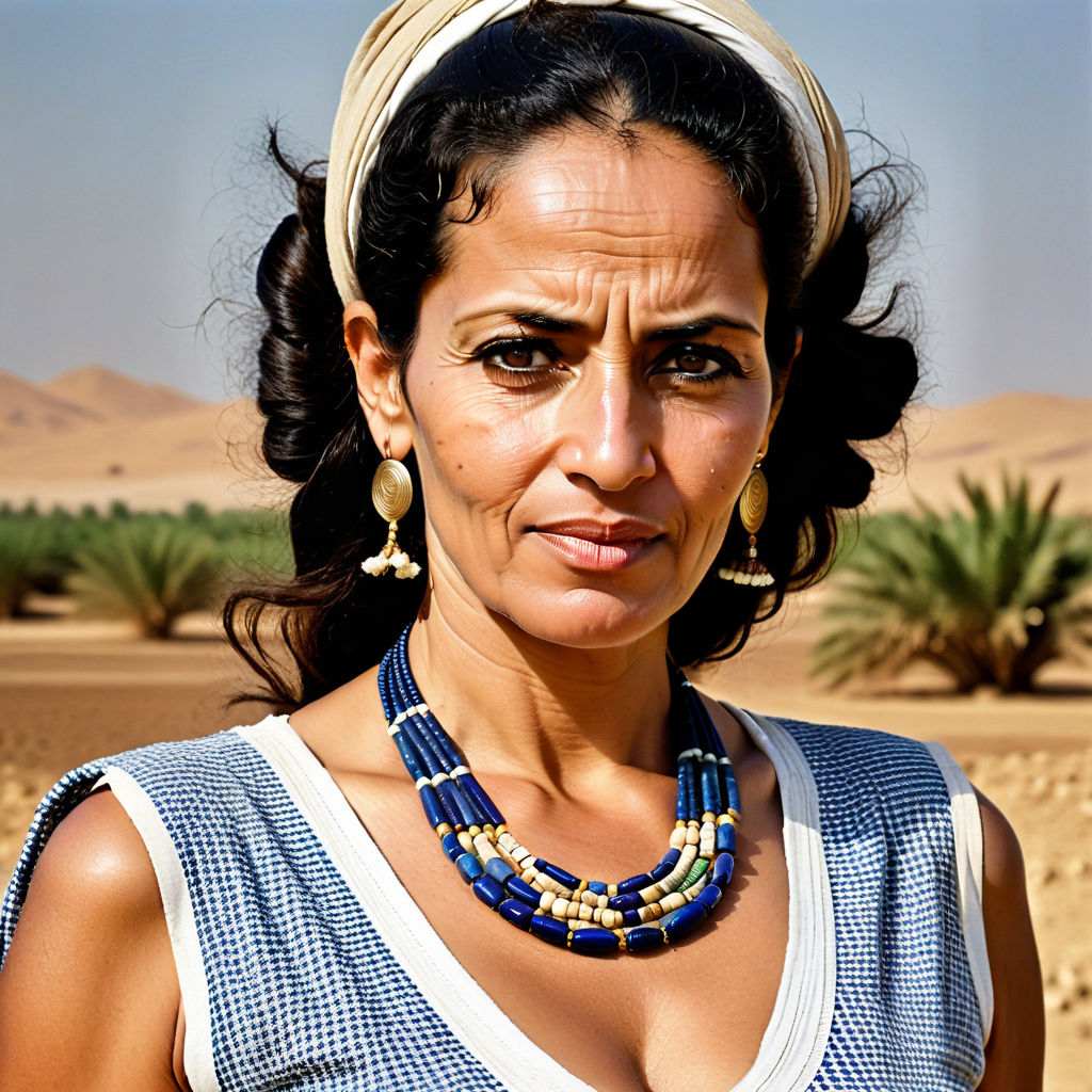 Egyptian mother in her forties by digetal ai art - Playground