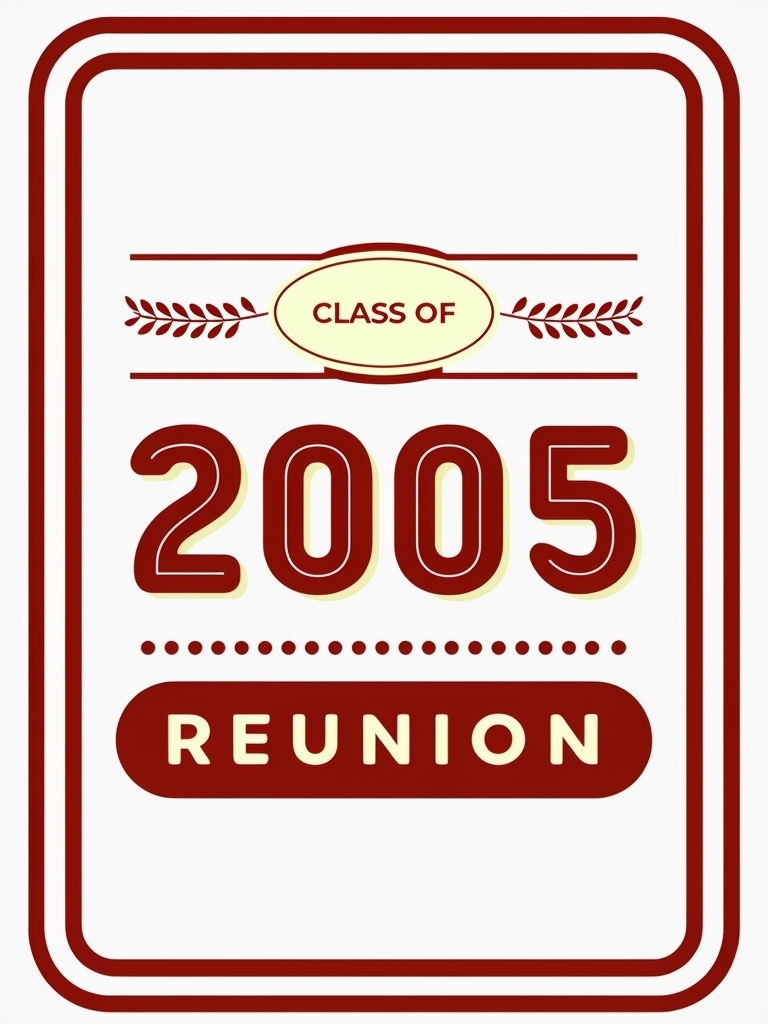 Vintage 2005 Class of Reunion Emblem T-Shirt