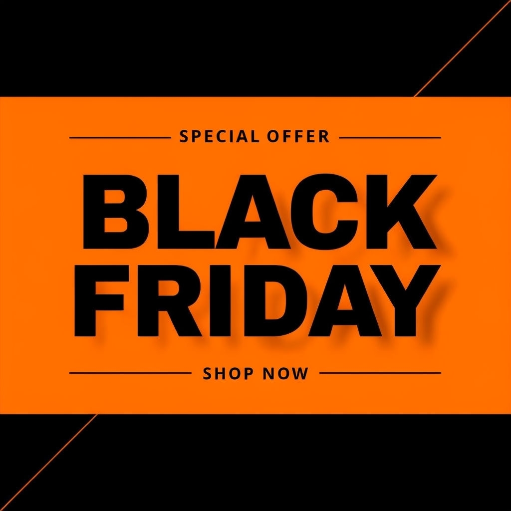 Modern Black Friday Special Offer Banner Design for Promotions Social Media Post