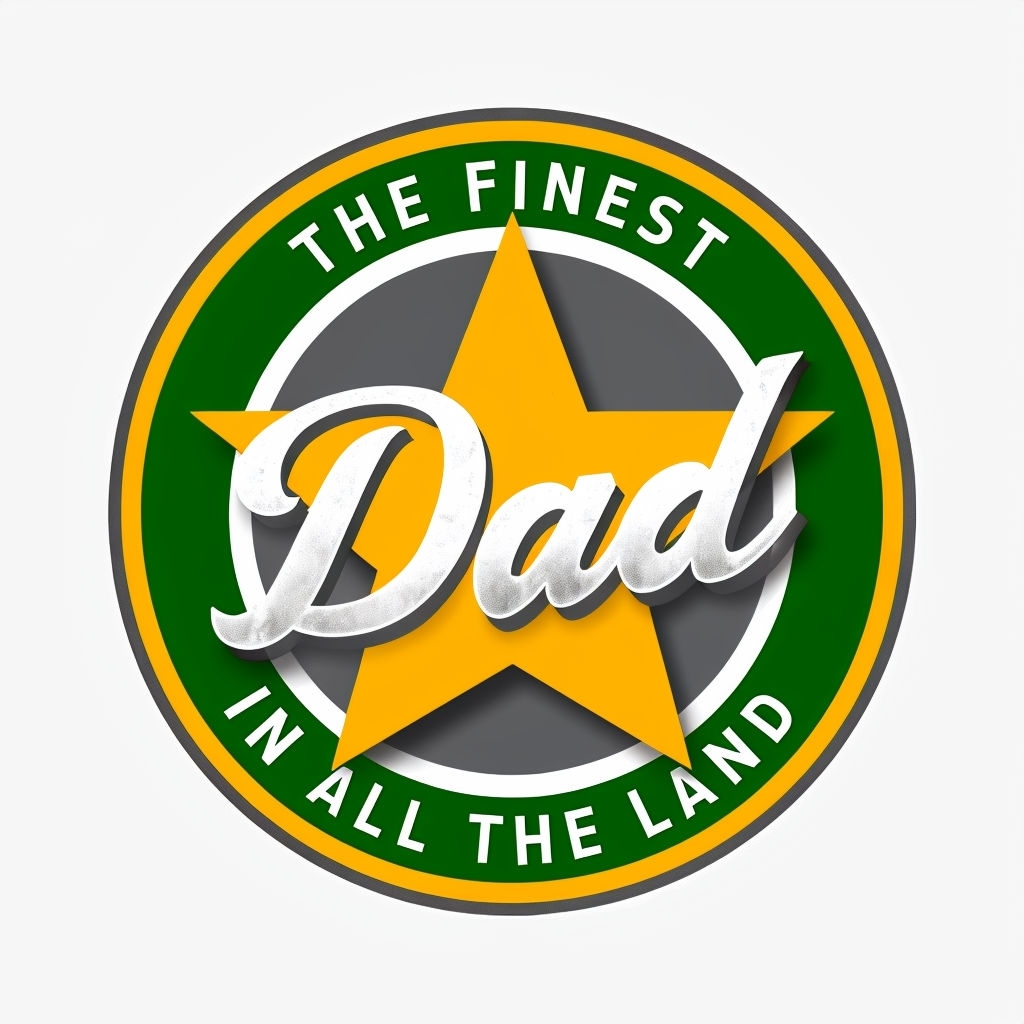 Vintage Dad Emblem Graphic Design for Hat