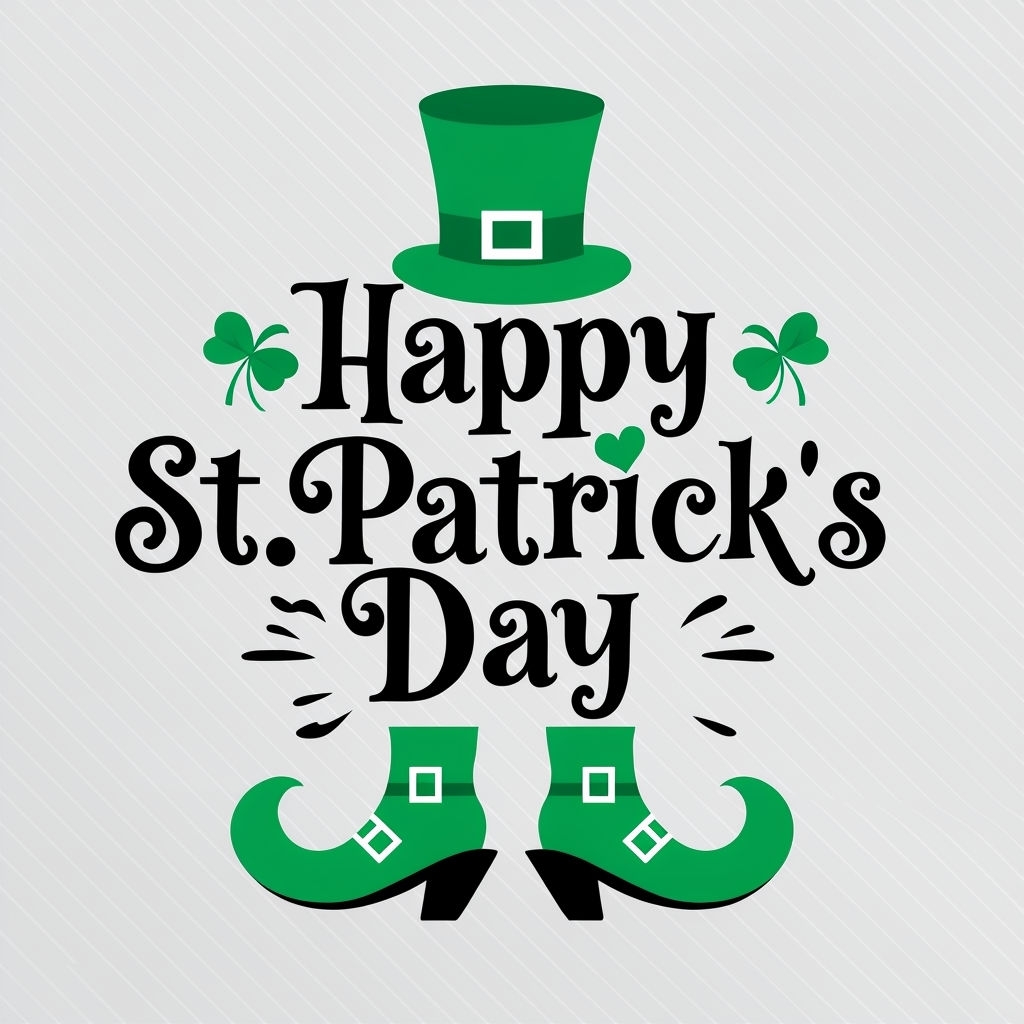 Whimsical St. Patrick's Day Celebration Graphic Design Social Media Post