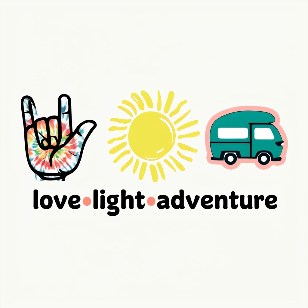 Rainbow Love Light Adventure Graphic T-Shirt