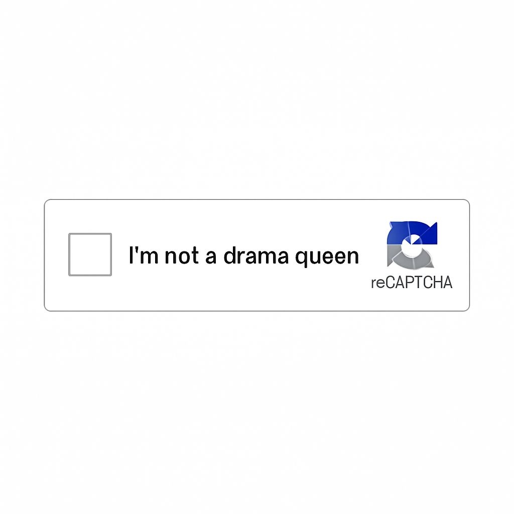 I'm Not a Drama Queen Minimalist Label with Logo Sticker