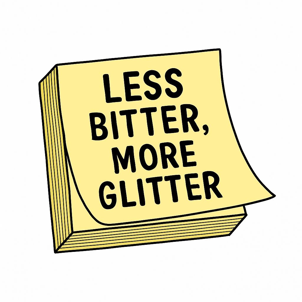 Motivational Yellow Post-It Note Illustration Sticker