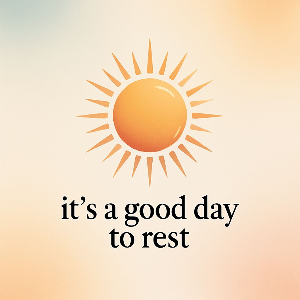Bright Orange Sun with Inspiring Quote Graphic Social Media Post