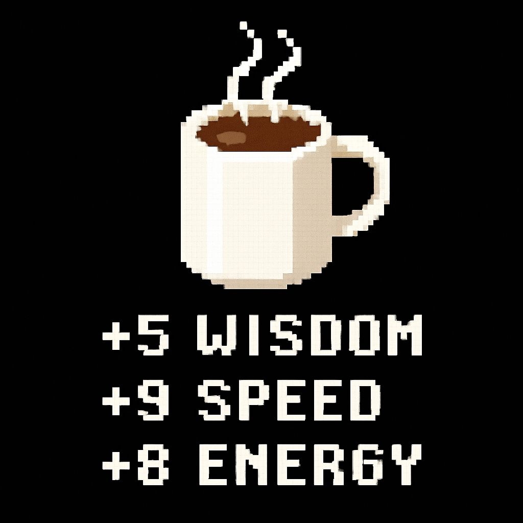 Pixelated White Coffee Mug with Positive Score Additions Mug