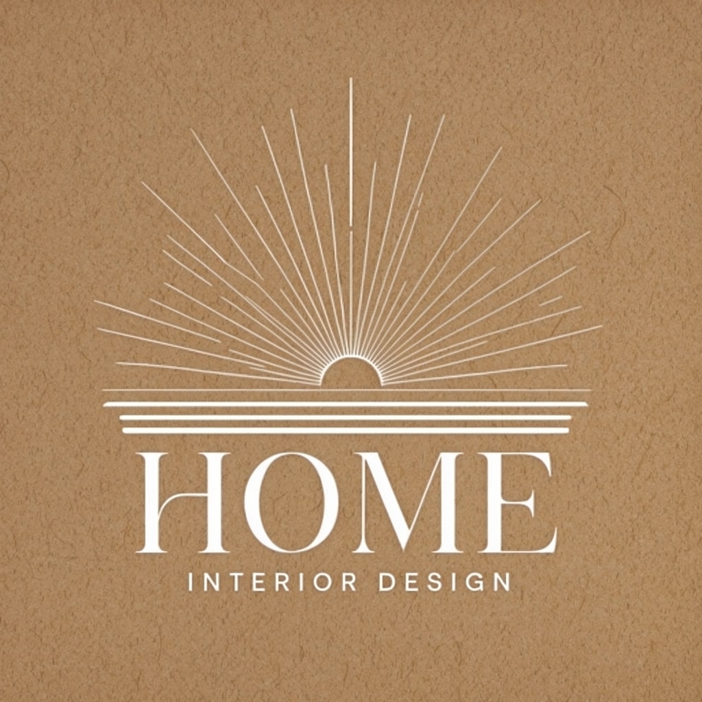 Modern Minimalistic Sunburst Logo for Home Interior Design