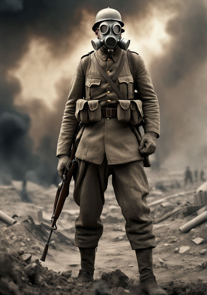 WW1 soldier depicted as a 3D animation movie character by Moliyent ...