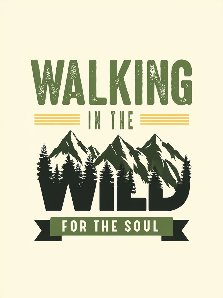 Stephen King Inspired Walking in the Wild Quote Poster