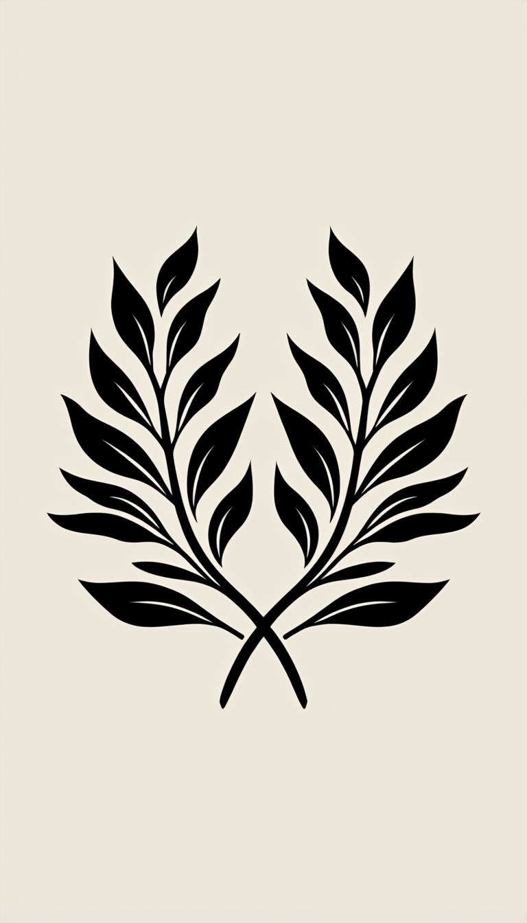 Minimalist Black Branches Illustration for Stylish Phone Case Cover