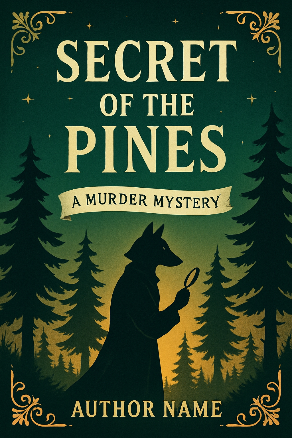 Secret of the Pines Vintage Murder Mystery EBook Cover