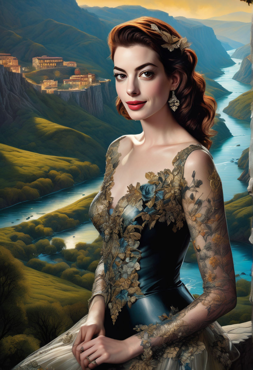 Check out this stunning portrait of Anne Hathaway as Arwen Evenstar