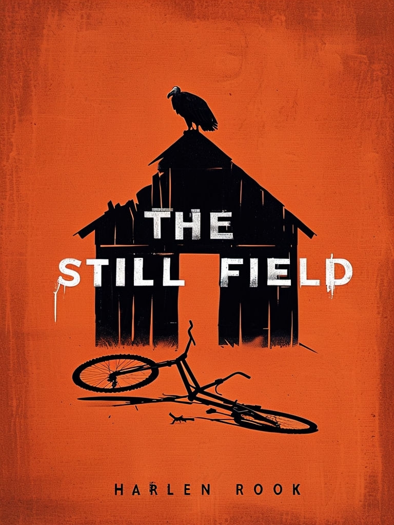 Haunting Still Field Barn and Bicycle Silhouette EBook Cover