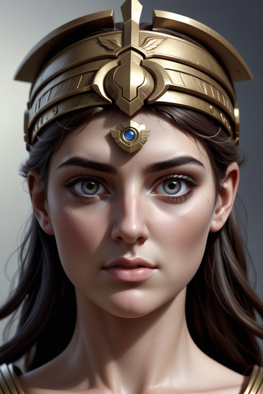 Create a hyper realistic human style Athena image by Edgar Carmona ...