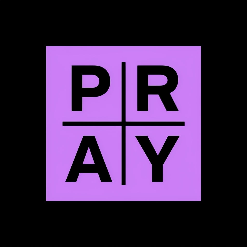 Bold Minimalist PRAY Graphic Design T-Shirt
